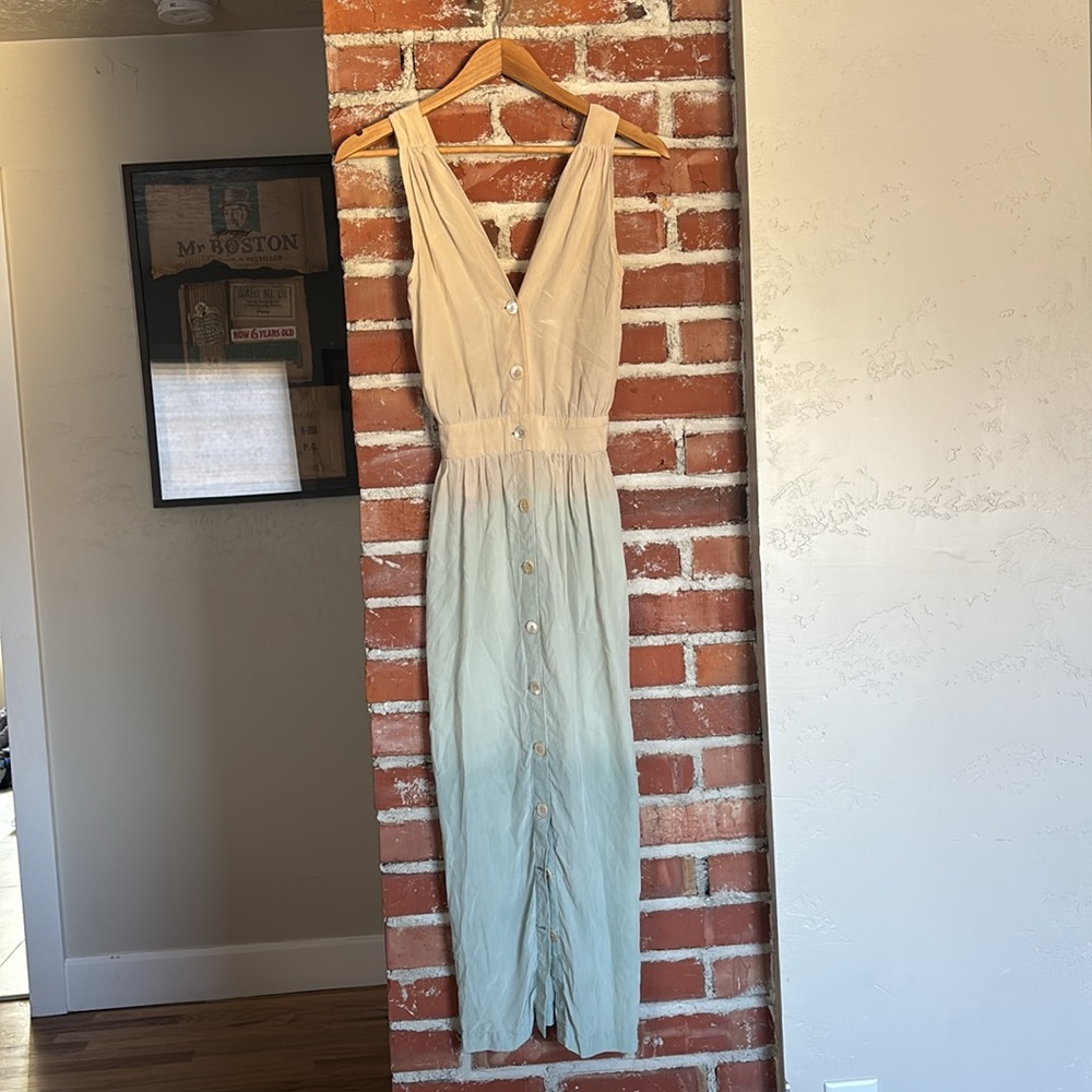 No. 6 Store Silk ombré maxi dress